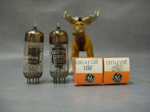 12BY7A / 12BY7 / 12DQ7 Vacuum Tubes  Lot of 2  GE / Hallicrafters