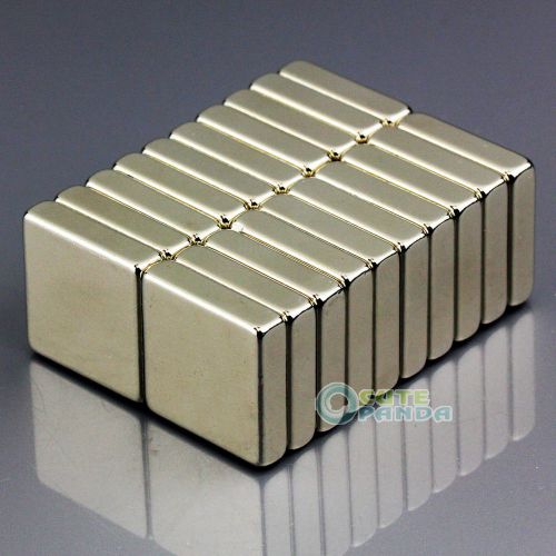 Lot 20pcs Strong N50 Block Slice Magnets 20 x 20 x 5mmCuboid Square Neodymium