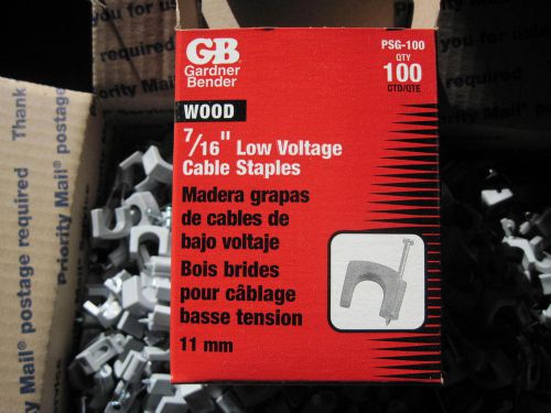 2000 Gardner Bender Low Voltage Cable Staples 7/16 Inch dia PSG-100