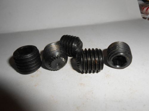 Lot of  5  5/8-11 x 5/8     socket set screws knurled point  usa for sale
