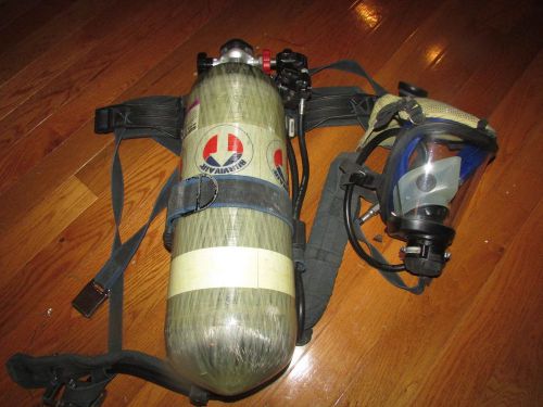 Survivair SCBA Rack, Mask and 60 min carbon fiber tank