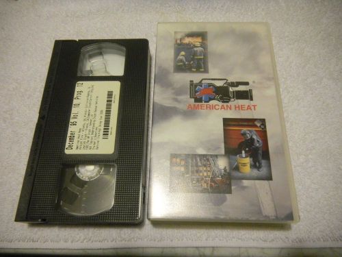 1995 vol.10/prg.12 american heat firefighter training vhs tape see contents/scba for sale