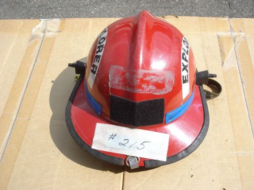 Cairns helmet 660 + liner firefighter turnout fire gear #215 red for sale