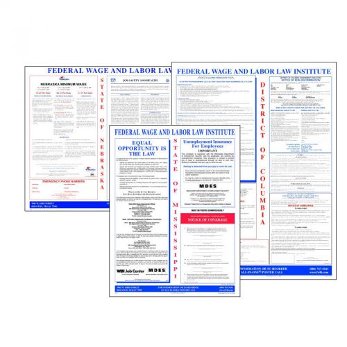 State All-In-One Labor Law Poster - Laminated