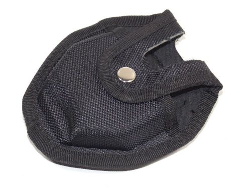 Metal Belt Clip Open Top Duty Handcuff Case Ballistic Nylon Pouch Soft Lining