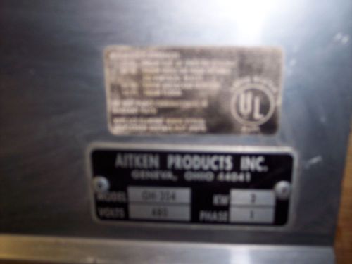 Aitken products infrared overhead heater oh-204 480v 1phase 2kw for sale