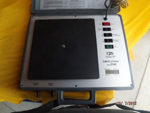 COMPUTE A CHARGE BY CONTROL POWER SYSTEMS INC (CPS) FREON SCALES MODEL CC-600