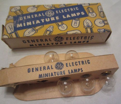 Box Of 5 GE General Electric 433 GE433 Miniature Globe Light Bulbs Lamps