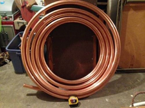 Read!!     50&#039;+ type k 1&#034; copper roll underground water service line plumbing for sale