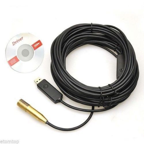20m video pipe sewer drain endoscope usb inspection camera underwater fishing for sale
