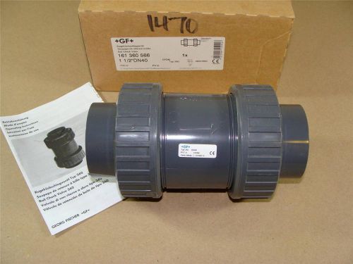 George fisher gf 1-1/2&#034; pvc ball check valve epdm seals socket ends 161.360.566 for sale