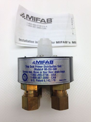 New MIFAB Drain trap seal primer distribution unit MI-DU-500