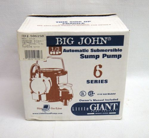 MIB Little Giant Big John Automatic Submersible Sump Pump 6-Series 506158