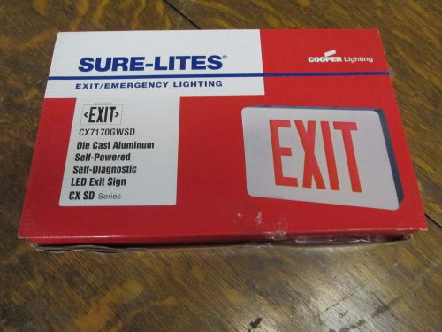 Sure-Lites Die Cast Alumnum LED Exit Sign New