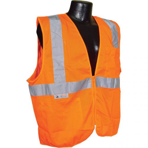 Radian class 2 mesh zip-front safety vest -orange, large, # sv2om for sale