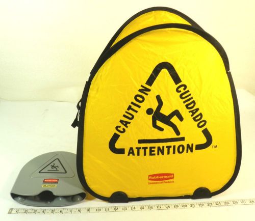 Rubbermaid pop-up caution sign, 20&#034; tall, wall-mountable ~ (up11top) for sale