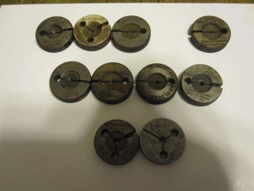 Lot of 10 machinist small female thread gages - 1-72, 2-56, 5-40, 8-32 for sale