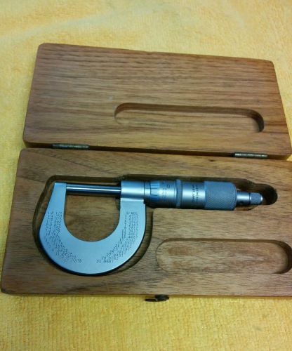 Scherr Tumico 0&#034; to 1&#034; Outside Micrometer 32nds and 64ths