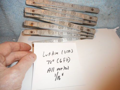 Machinists 12/3A  BUY NOW REAL Lufkin all metal Folding rule SUPER RARE