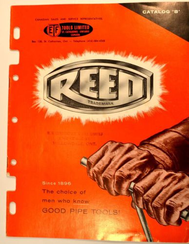 Reed catalog &#034;b&#034; vise wrenches pipe cutters wrench flaring tool  plumbing #rr12 for sale