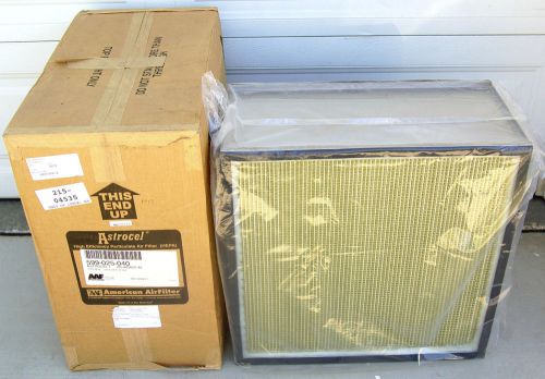 Aaf astrocel 1 nuclear grade clean room hepa air filter 24x24x11.5 1000 cfm new! for sale