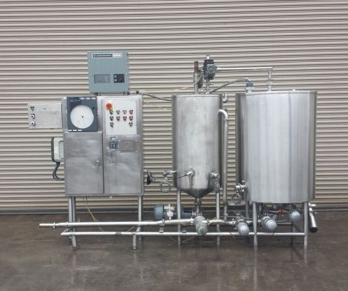 Sani-tech 2 tank cip system with controls, process machinery for sale
