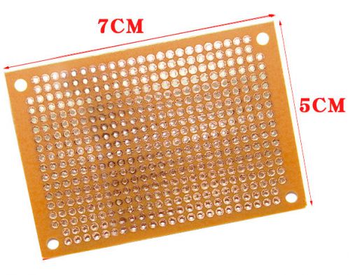 100 7CM X 5CM PCB Soldering Printed Circuit Board Blank