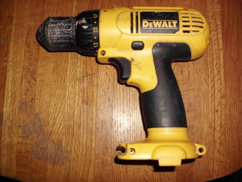 DeWalt DC727 12 volt drill.  No battery, just the drill.