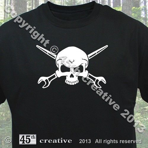 IronWorker Crossbones T-shirt XL - iron steel worker spud wrench skull tee shirt