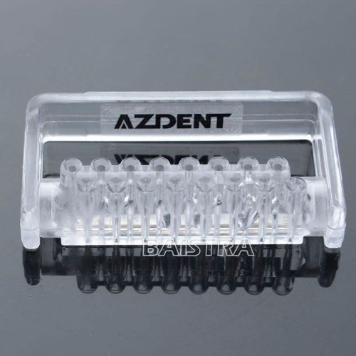 1Pc Clear Dental Sterilizable Bur Dispenser Plastic Bur Holder 16 slots