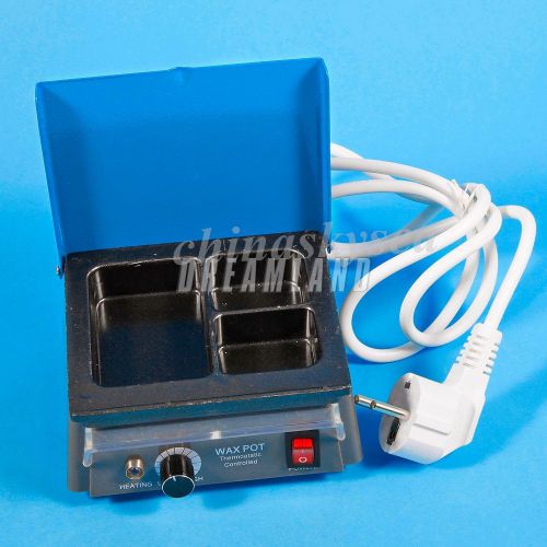 Dental analog wax heater/melter 3-well dipping pot melting/heating led display for sale