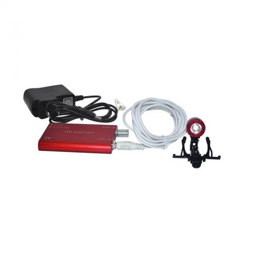 CLIP Red Head Light Lamp for Dental Surgical Medical Binocular Loupe Portable-CE