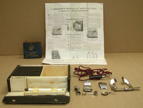 American vintage dental instrument cameron’s denta-duolite examination light kit for sale