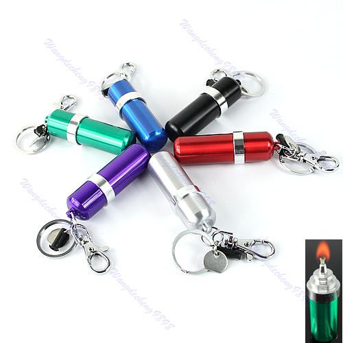 Newest Portable Stainless Steel Alcohol Burner Lamp With Keychain Keyring
