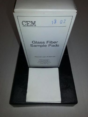 CEM Glass Fiber Sample Pads 4&#034; x 4&#034; square pads (400/box)