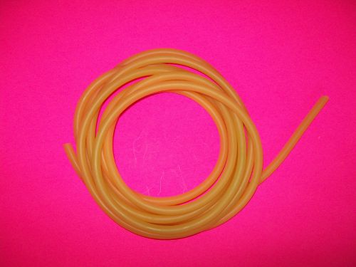 100 feet 1/8&#034; id x 1/32&#034;wall x 3/16&#034;  od latex  rubber tubing amber nice tube for sale