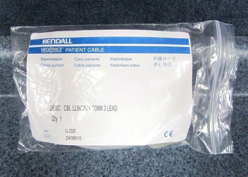 KENDALL MediTrace LL-2320 CBL LLINC/MS CONN 3 LEAD Patient Cable