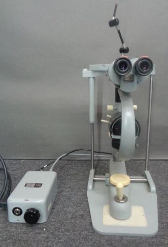 CARL ZEISS Optometry Slit Lamp F=125 Lens WORKS w/METZ Power Supply-German-EX-NR