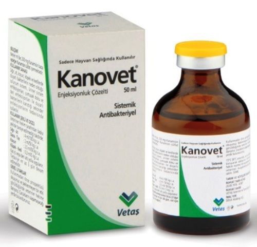 ANTIBACTERIAL 50ml KANOVET Injectable Solution Kanamycin sulphate CAT DOG HORSE