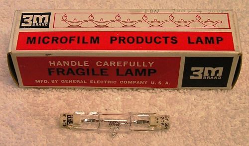 Microfilm Projection Lamp Bulb 3M 78-8454-3469-1 Type DDN 200 Watt 20 Volt - NOS