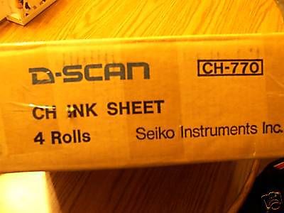 New Seiko CH-770 A3 3 Colour Ink Sheet Rolls Box of 4