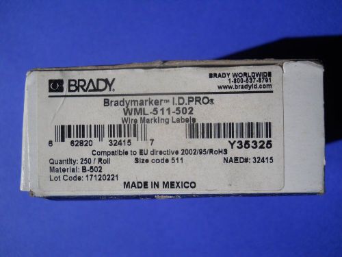Brady Bradymaker I.D. PRO WML 511-502 Y35325