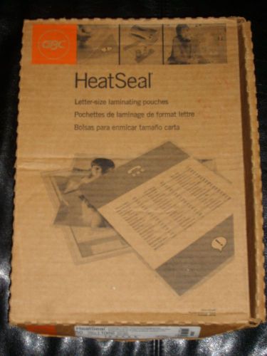 GBC HeatSeal Clear Letter Size Laminating Pouches 10mil