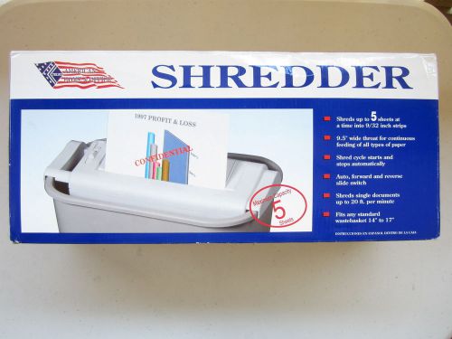Home &amp; Office Paper Shredder 5 Sheets Desk Top