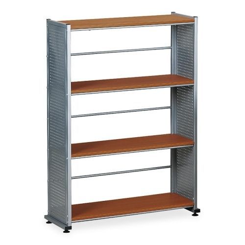MLN994MEC 4-Shelf Bookcase, 31-1/4&#034;x11&#034;x44-1/2&#034;, Anthracite
