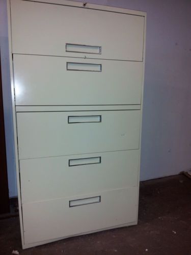 File cabinet 36&#034; lateral 5 drawers for sale