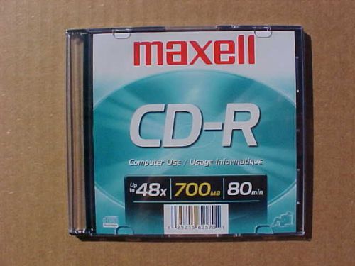 Maxell CD-R 700MB 80MIN JEWEL CASE -5 PACK FREE SHIP