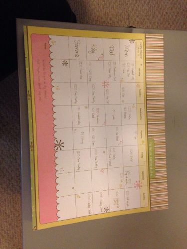 Calendar/Family Schedule And Menu Maker Tablet Organizer