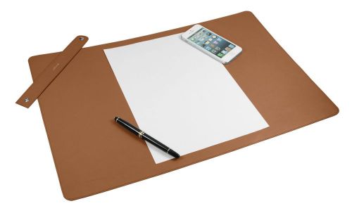 LUCRIN - Soft Desk Mat 19.7 x 13.4 inches - Smooth Cow Leather - Tan