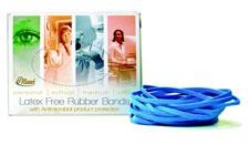 Alliance cyan blue antimicrobial rubber bands #19 3-1/2&#039;&#039; x 1/16&#039;&#039; for sale